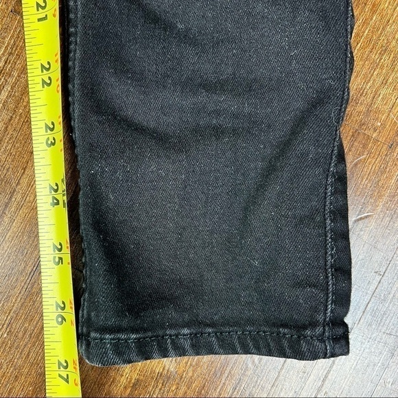 Hollister High-Rise Super Skinny Black Jeans Classic Stretch Destroyed Sz 7 FLAW - Picture 7 of 13